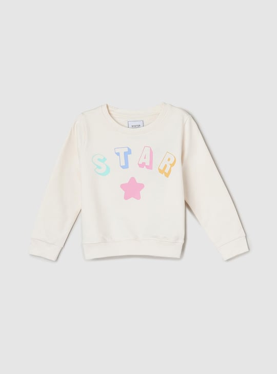 Girls Printed Sweatshirt