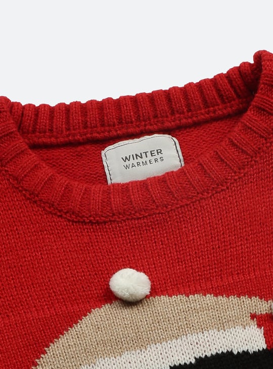 Girls Penguin Knitted Sweater