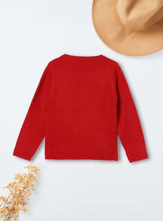 Girls Penguin Knitted Sweater