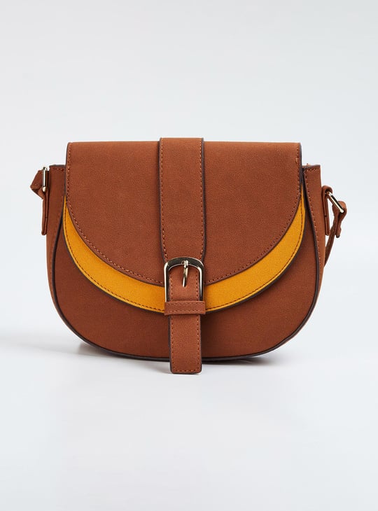Women Colourblocked Sling Bag