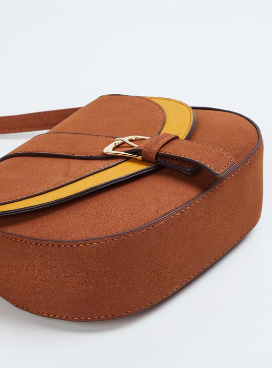 Women Colourblocked Sling Bag