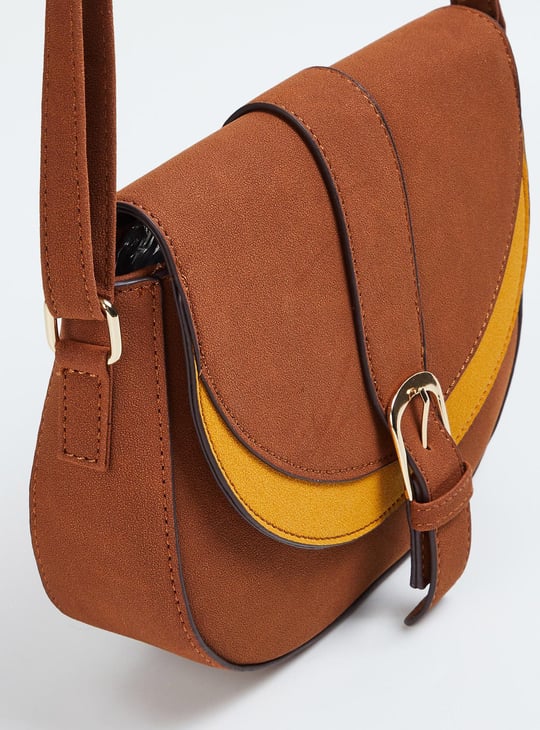 Women Colourblocked Sling Bag