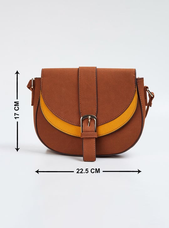 Women Colourblocked Sling Bag