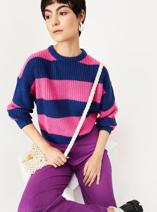 Women Striped Sweater