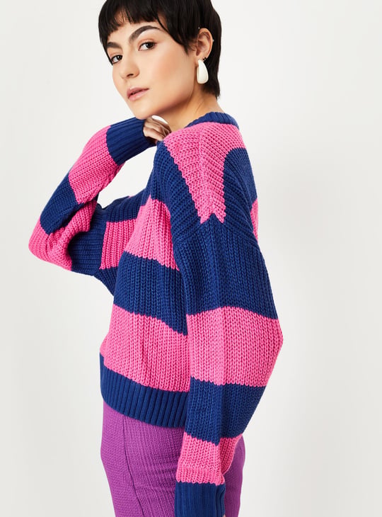 Women Striped Sweater