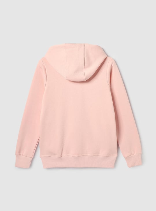 Girls Sequinned Zip Front Hoodie