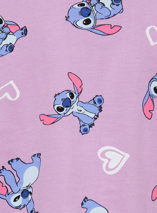Women Stitch Printed PJ Set