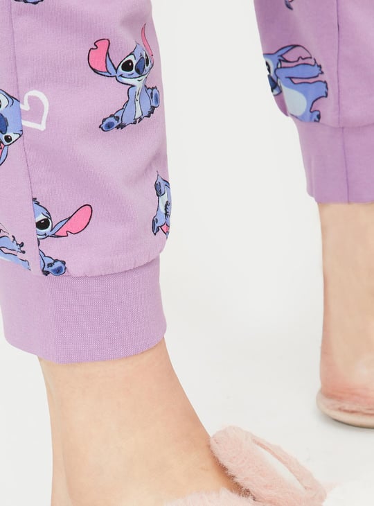 Women Stitch Printed PJ Set