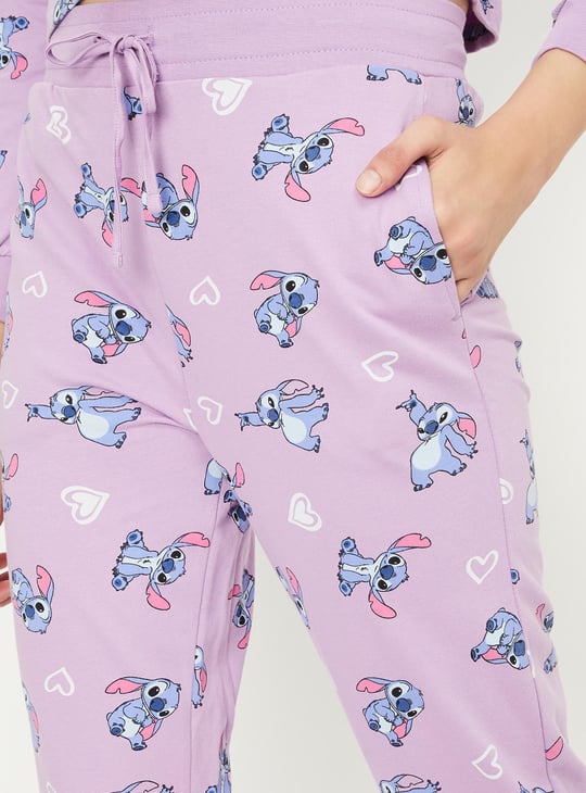 Women Stitch Printed PJ Set
