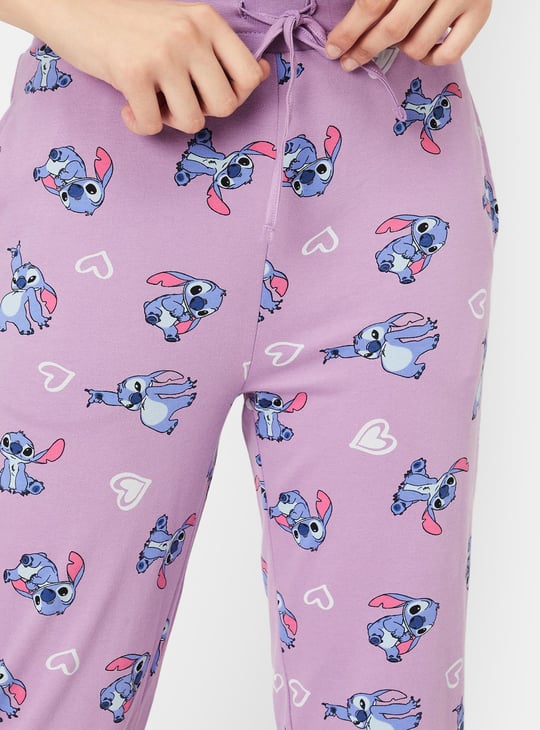 Women Stitch Printed PJ Set