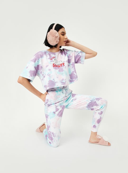 Women Tie Dye PJ Set