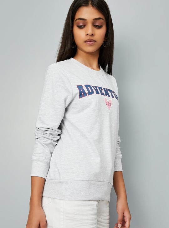 Girls grey sweatshirt hotsell