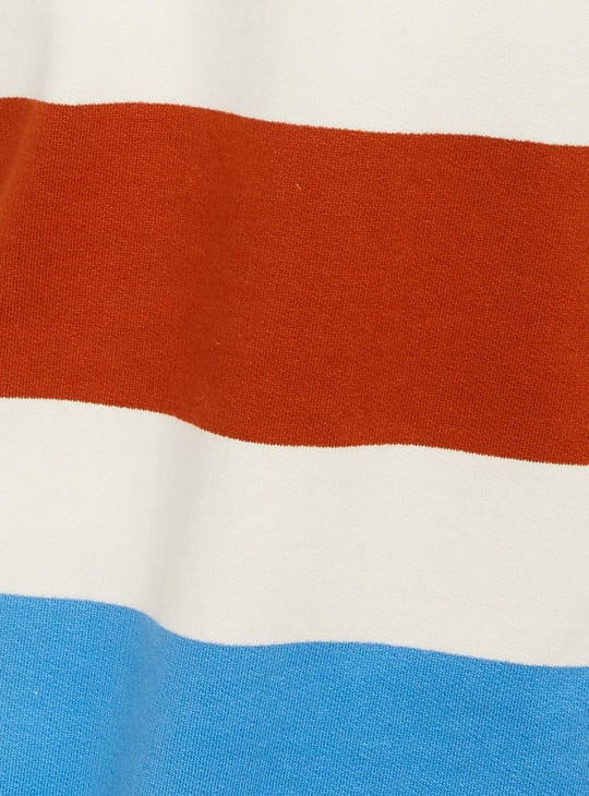 Men Striped Slim Fit Sweatshirt