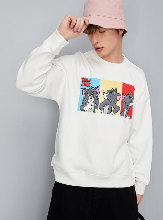 Men Tom & Jerry Printed Sweatshirt