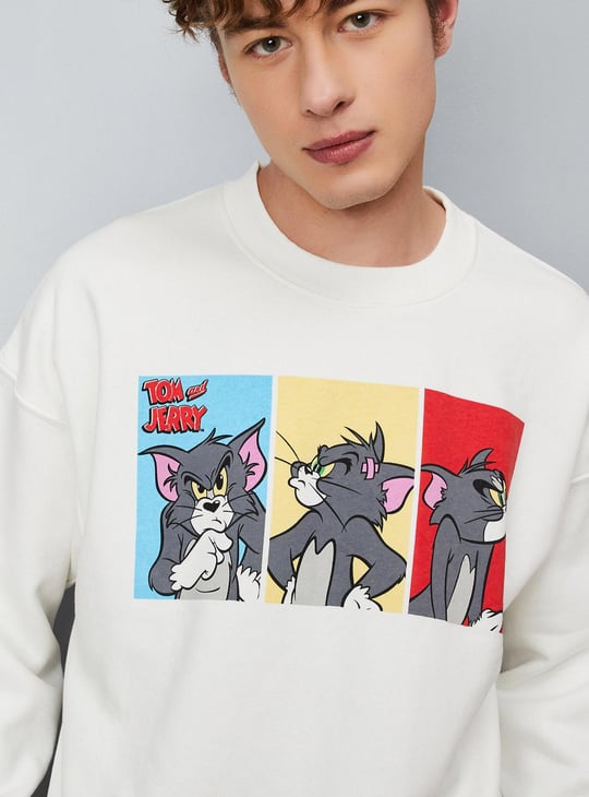 Men Tom & Jerry Printed Sweatshirt