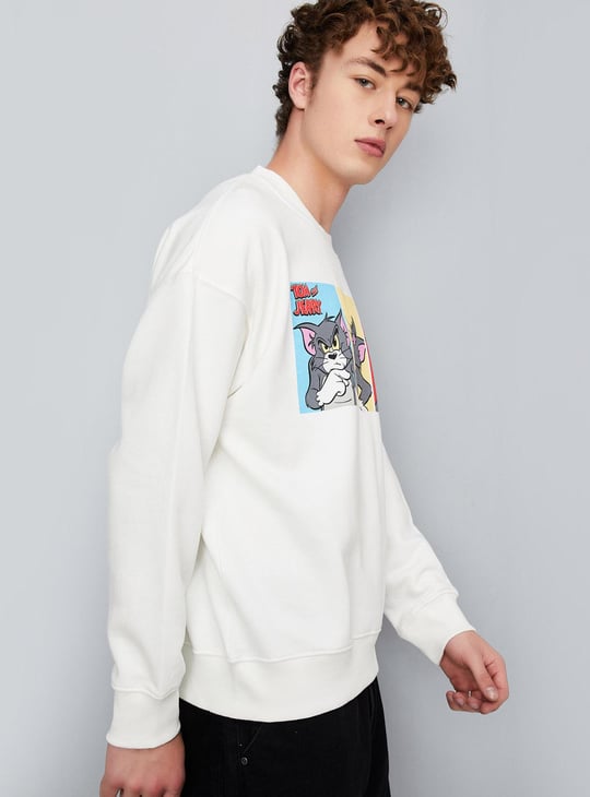 Men Tom & Jerry Printed Sweatshirt