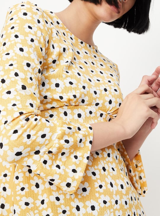 Women Floral Printed Fit and Flare Dress