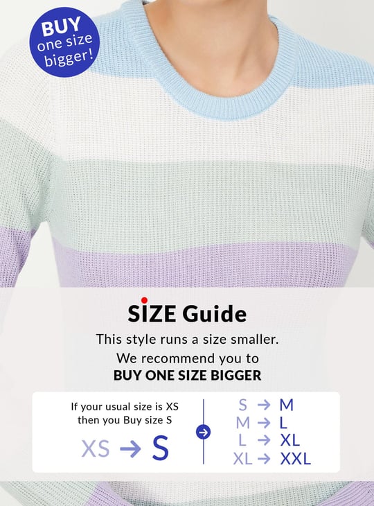 Women Striped Knitted Sweater