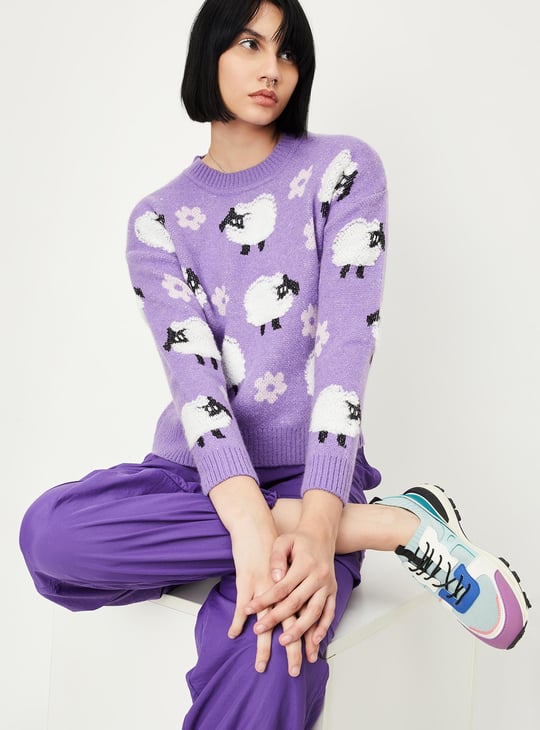 Women Quirky Knitted Sweater