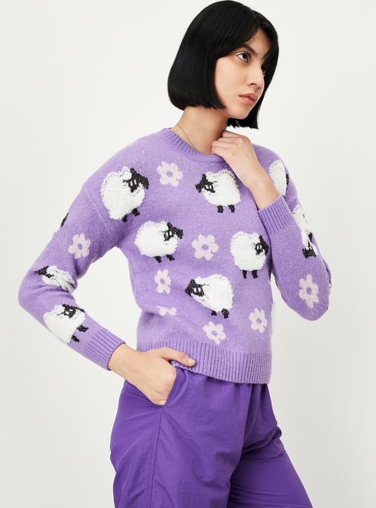 Women Quirky Knitted Sweater