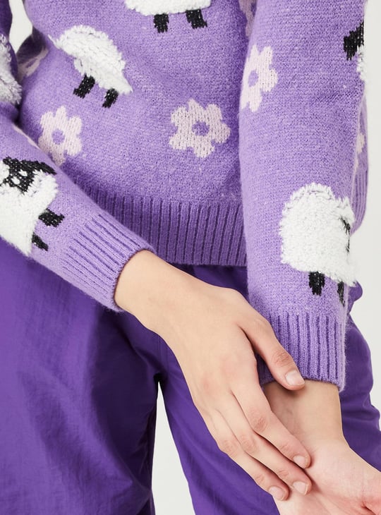 Women Quirky Knitted Sweater