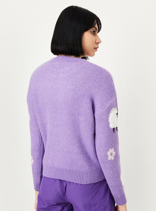 Women Quirky Knitted Sweater