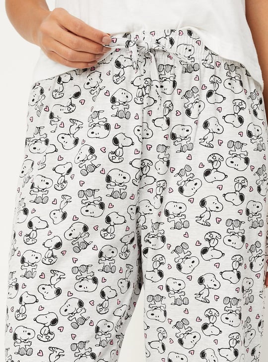 Women Peanuts Snoopy Printed Pyjamas