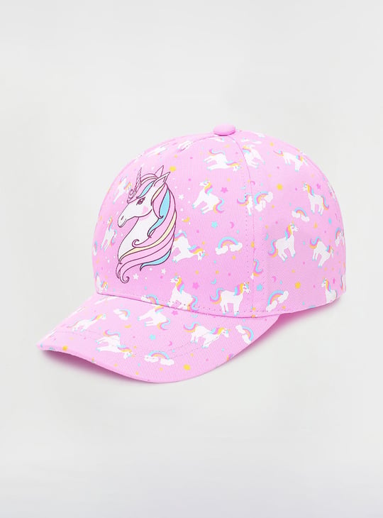 Girls Unicorn Printed Baseball Cap