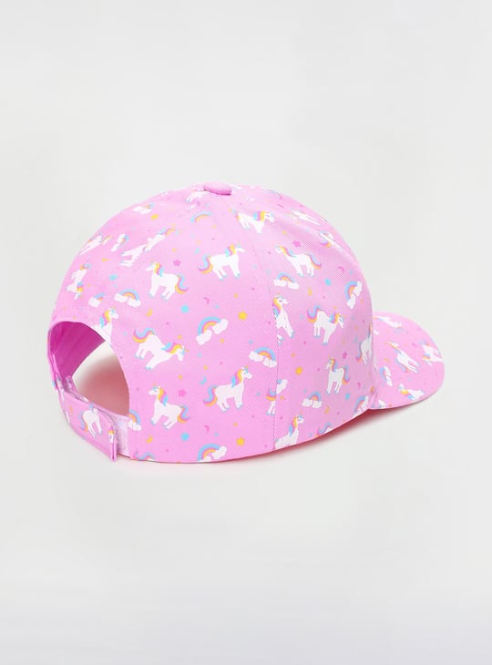 Girls Unicorn Printed Baseball Cap
