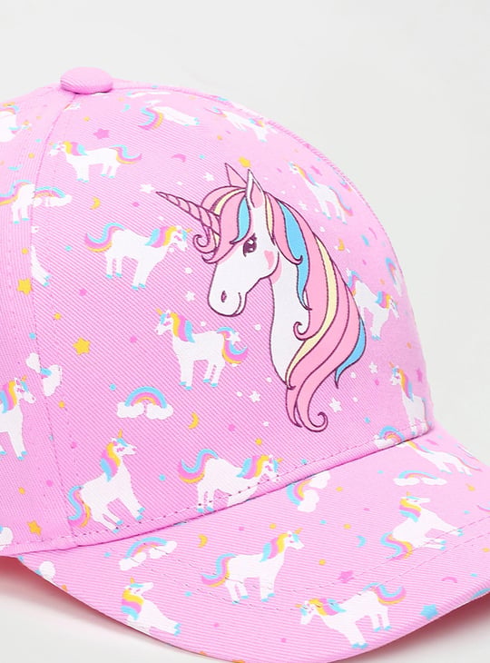 Girls Unicorn Printed Baseball Cap