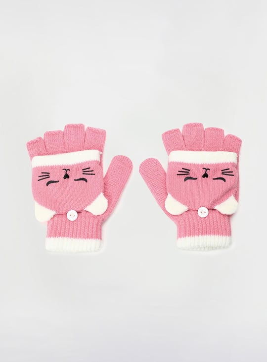 Girls Knitted Gloves