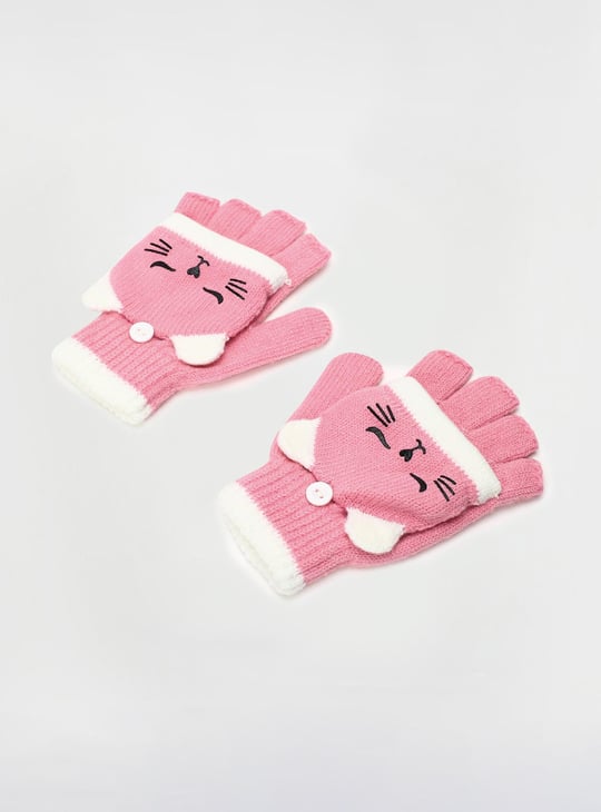Girls Knitted Gloves