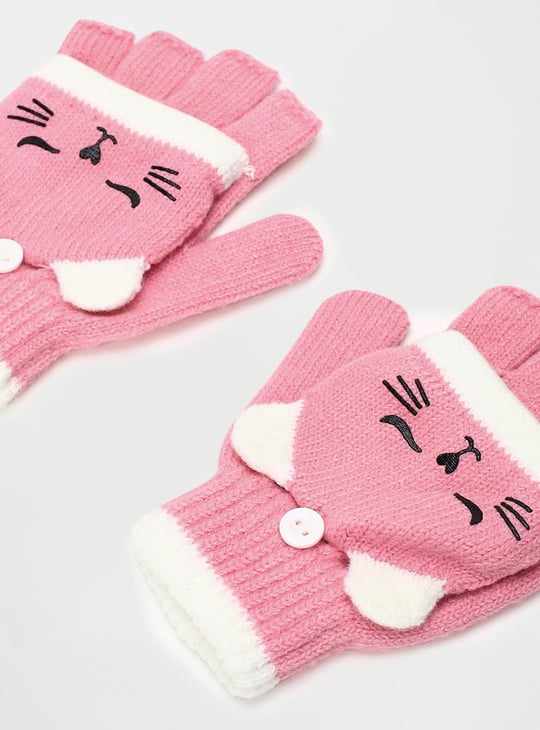 Girls Knitted Gloves