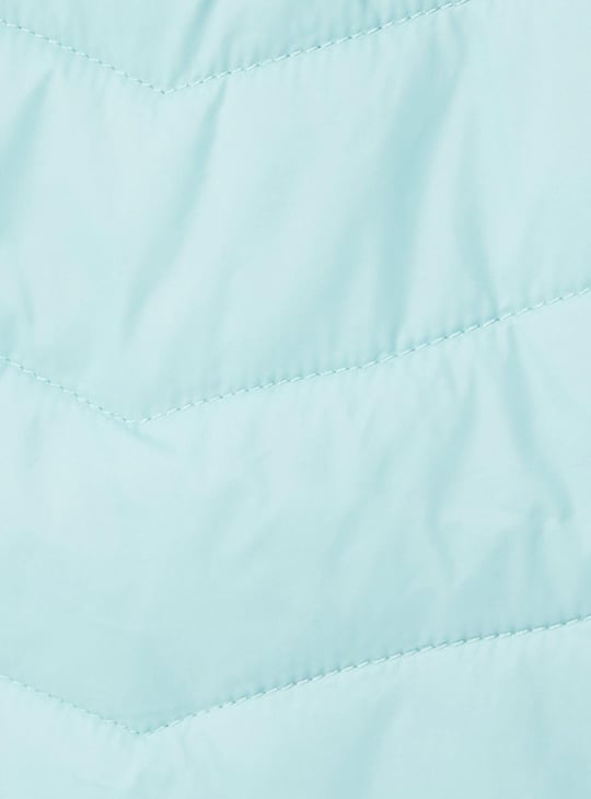 Girls Quilted Hooded Gilet Jacket