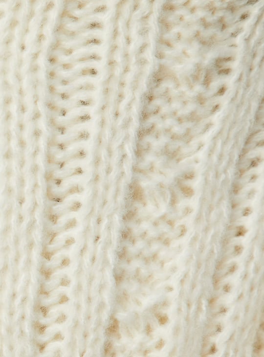 Women Cable Knit Muffler