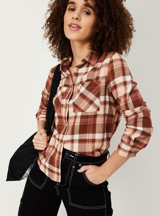 Women Checked Casual Shirt