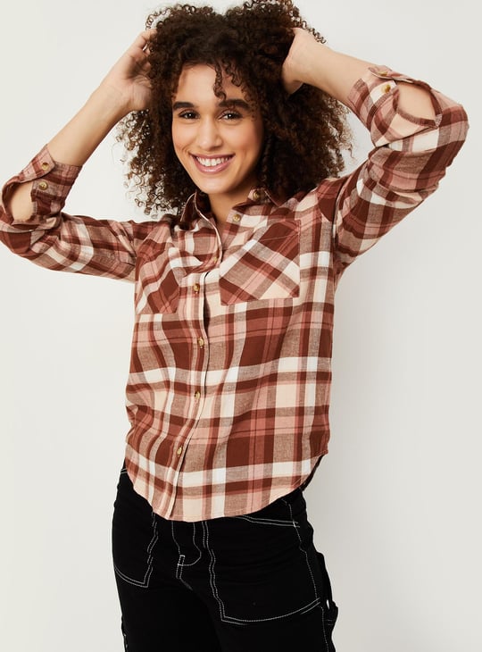 Women Checked Casual Shirt
