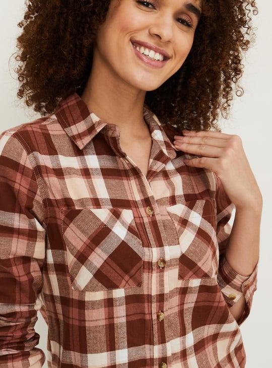 Women Checked Casual Shirt