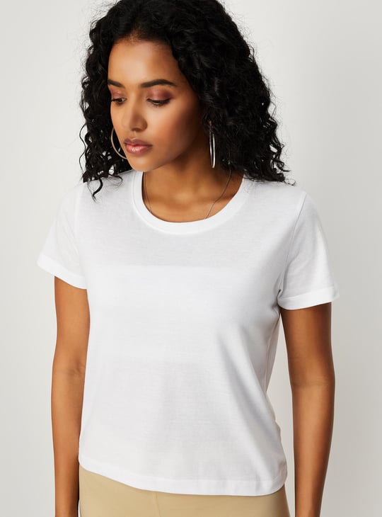 Women Pinafore Denim Dress with T-shirt