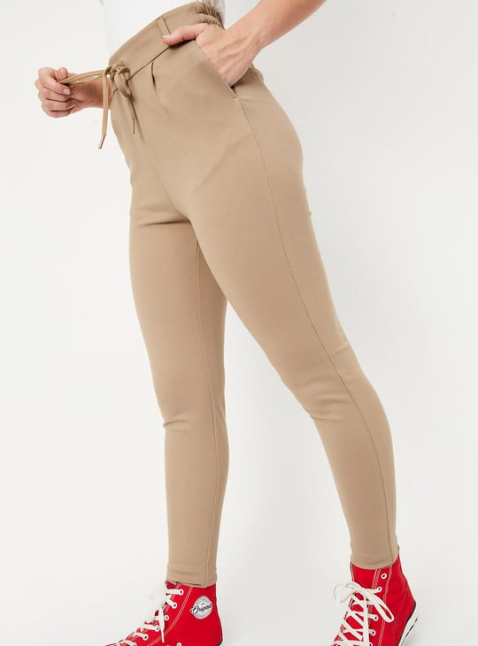 Women Pleated Partially Elasticated Trousers