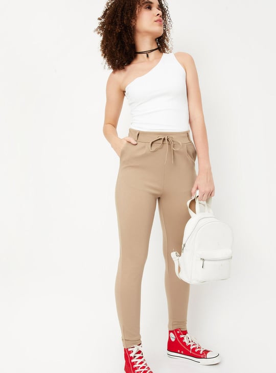 Women Pleated Partially Elasticated Trousers