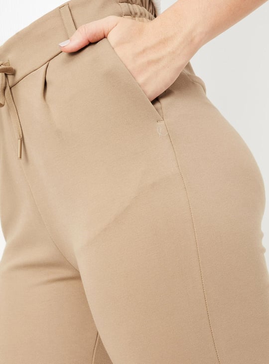 Women Pleated Partially Elasticated Trousers