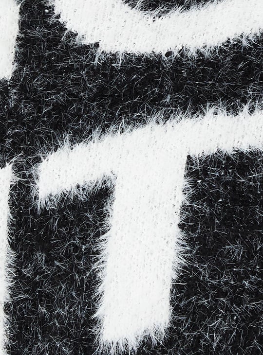 Women Yarn Fuzzy Sweater