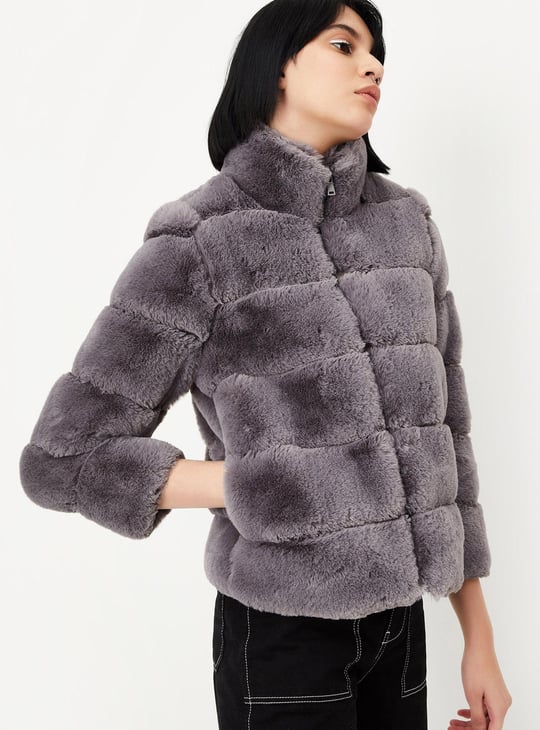 Women Faux Fur Heavy-Weight Jacket