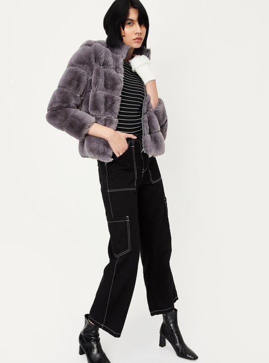 Women Faux Fur Heavy-Weight Jacket
