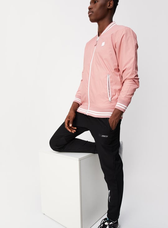 Men Solid Varsity Jacket