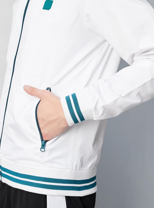 Men Solid Varsity Jacket