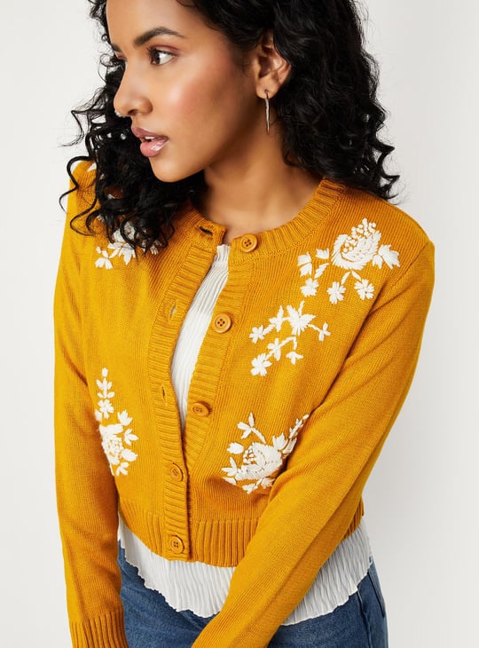 Women Embroidered Cardigan