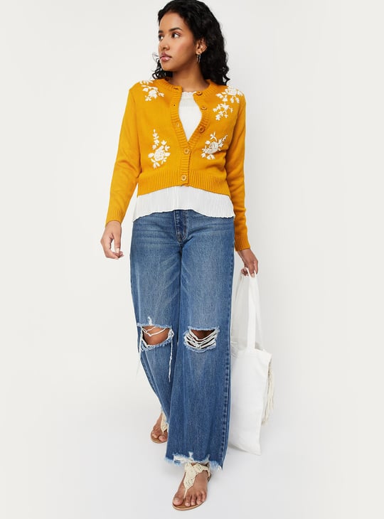 Buy Women Embroidered Cardigan Online at just Rs. 1299.0