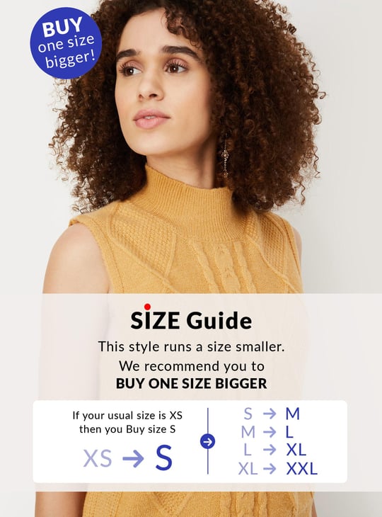 Women Cable Knit Sleeveless Sweater